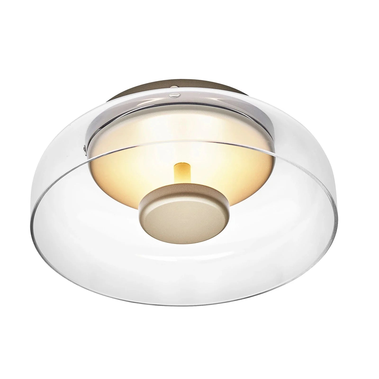 Lumora – Moderne LED Plafondlamp, Glazen Plafonnière